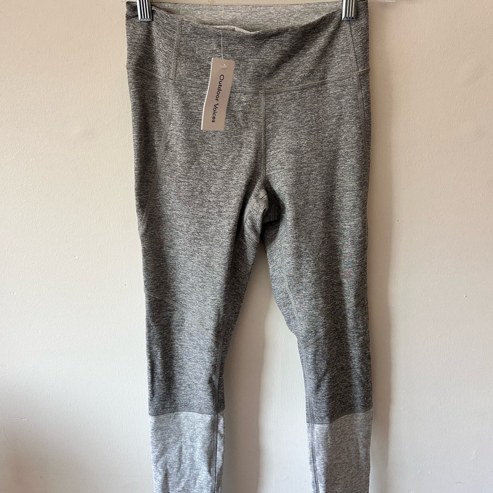 Outdoor Voices Kids Leggings in Heather Gray